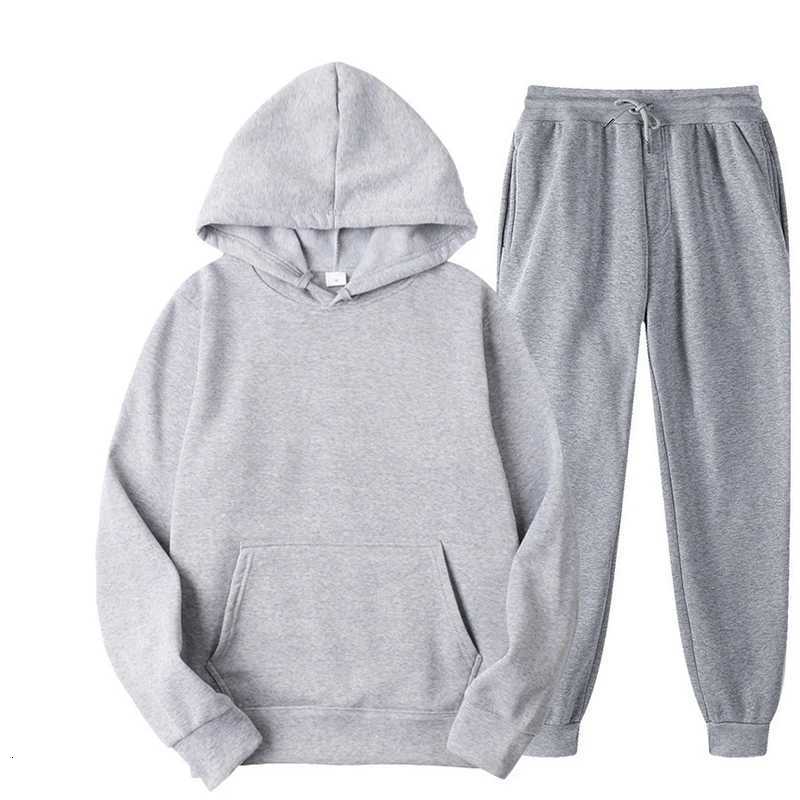 Autumn Men Digital Printing Tracksuit 2 Pieces Sets Hooded Sweatshirt Drawstring Pants Male Hoodies Running Sportswear Men W251110