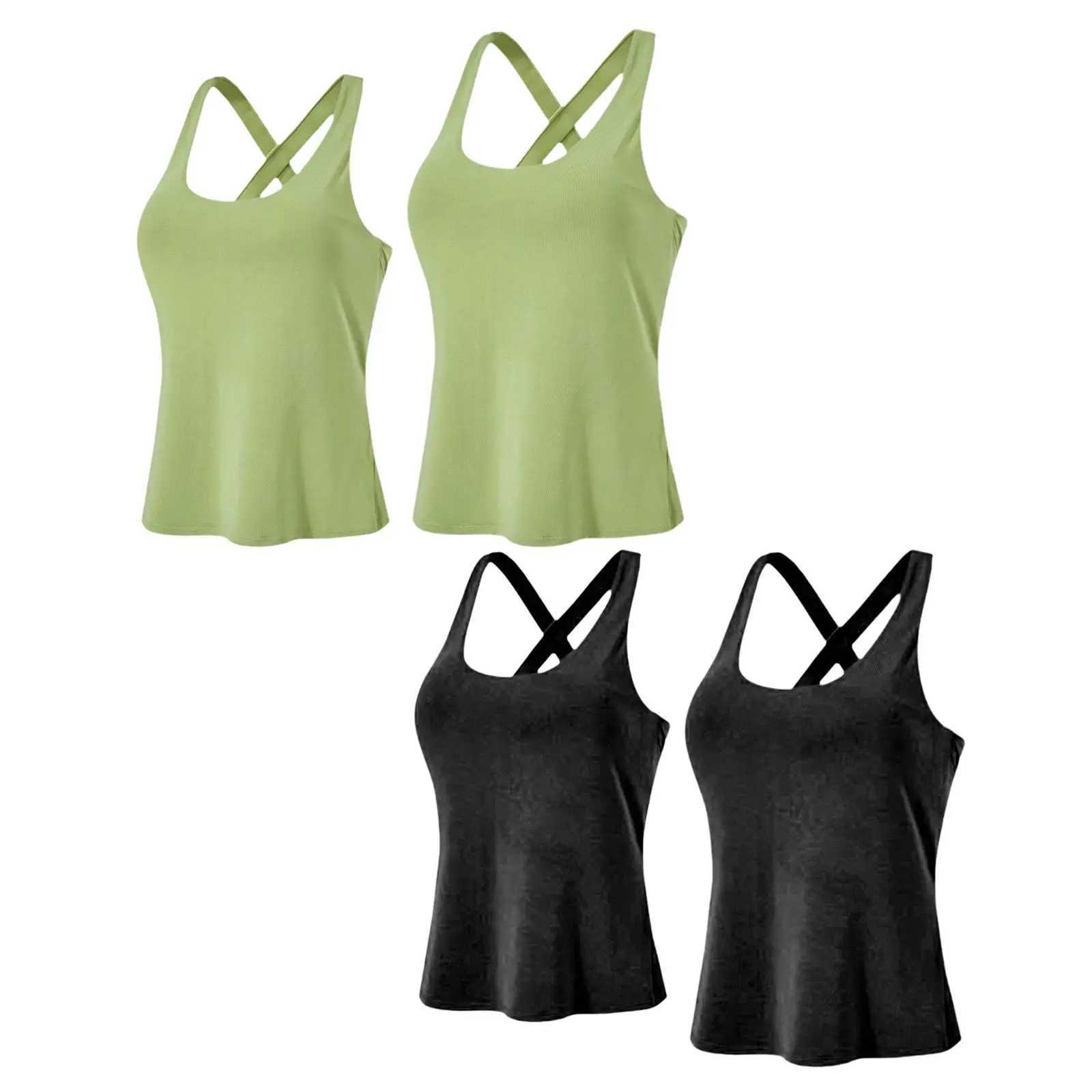 Womens Sports Yoga Tank Top Training Pilates Trend Gym Training Sports TankXJ250410
