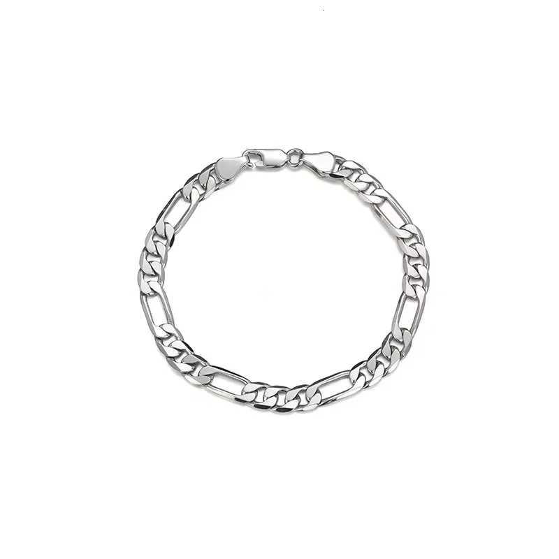 5mm Stainless Steel Figaro Chain Bracelet For Men Simple Silver Color NK Chain Women Bracelet Hip Hop Jewelry Party AccessoriesT251110