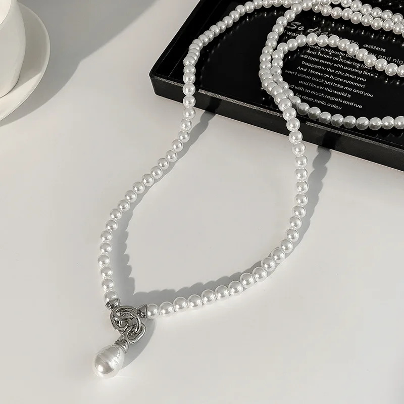 Elegant Pearl Pendant Necklace for Women Waist Chain Ins High-end Cool Wind Suit Diagonal Shoulder Decoration Chain Festival 250409