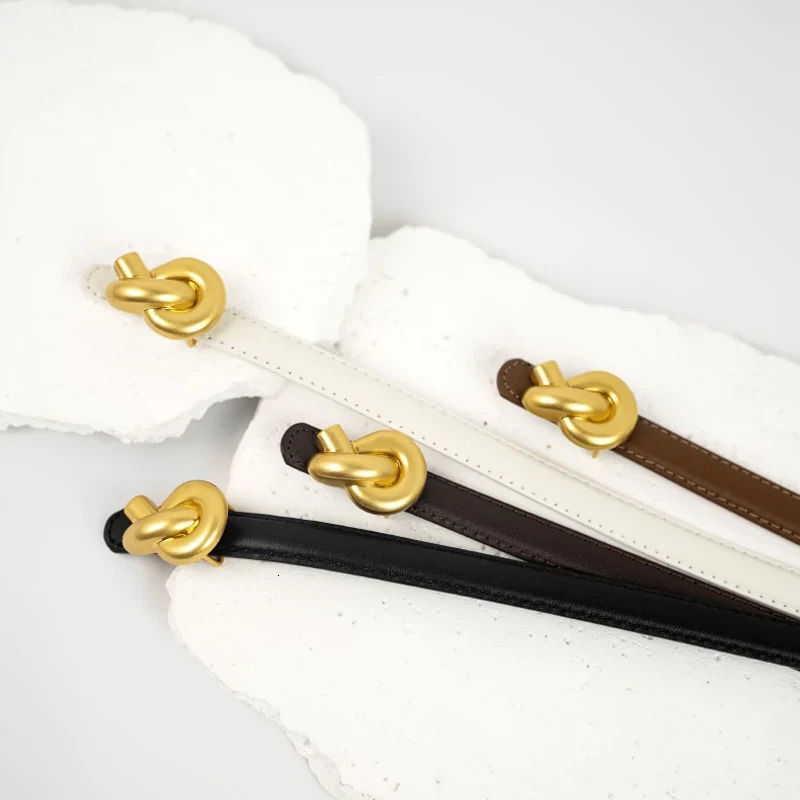 High quality genuine leather womens belt elegant metal buckle perfect for dresses and jeans 250410
