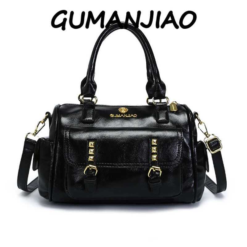 2025 New Retro Boston Handbag for Women - European and American Fashion with Large Capacity Shoulder and Crossbody Bag K251110