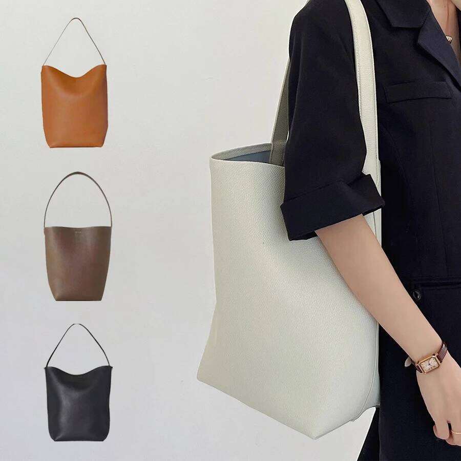 MENDY Bucket Large Women's Tote Shoulder Luxury Designer Genuine Leather Handbag Japanese Popular Bag Soft Row