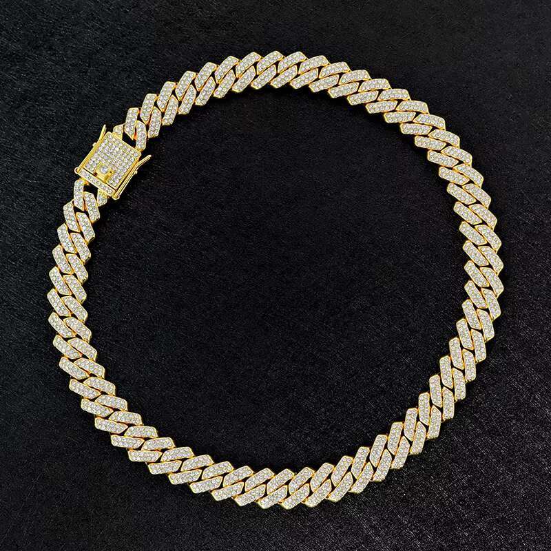 High quality boutique jewelry, hip-hop men's necklace, rapper Cuban chain jewelry