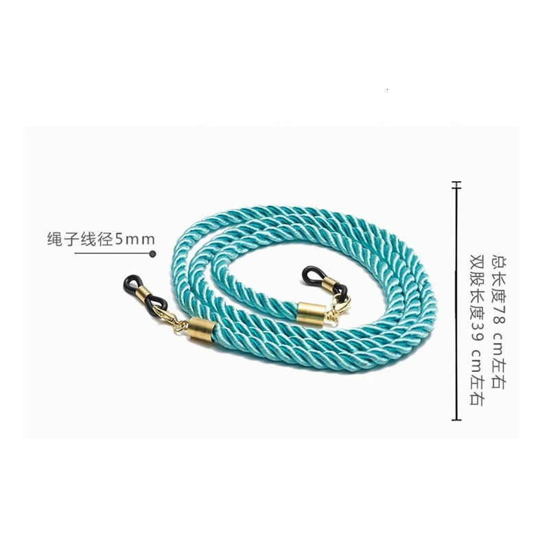 Fashion womens cross rope chain glasses chain gold sunglasses chain pendant necklace 250409