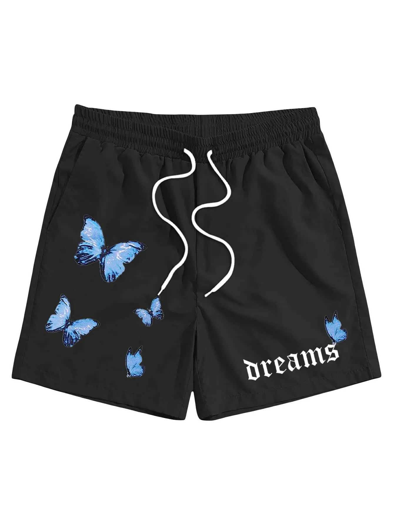 New Hawaiian style totem print summer mens shorts quick drying swimming shorts oversized casual beach shorts fashion trend mens shorts X250410