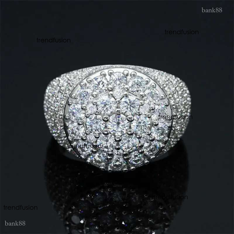 New Fashion Mens Rings Passed Dia Test Sterg Sier VVS Moissanite Ring For Party Wedding Nice