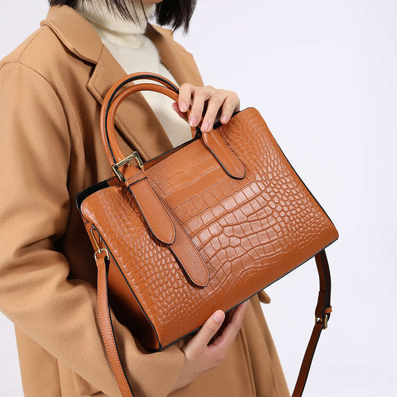 Luxury Bags Designer Niche Genuine Leather Women's Shoulder Bags High-end New Crocodile Pattern Tote Bag Versatile Fashion Cross Body Bag