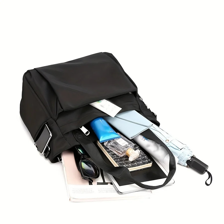 Simple and stylish large capacity womens bag nylon cloth lightweight versatile single shoulder casual handbag c 251110