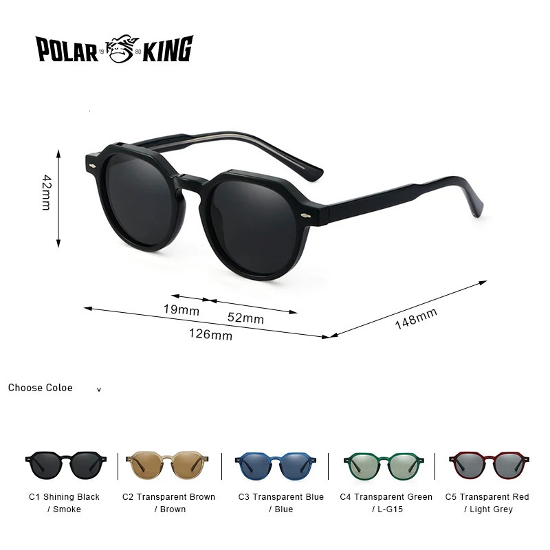 Polarized acetate sunglasses for men with vintage n UV400 protection mens women Oculos de sol 250410