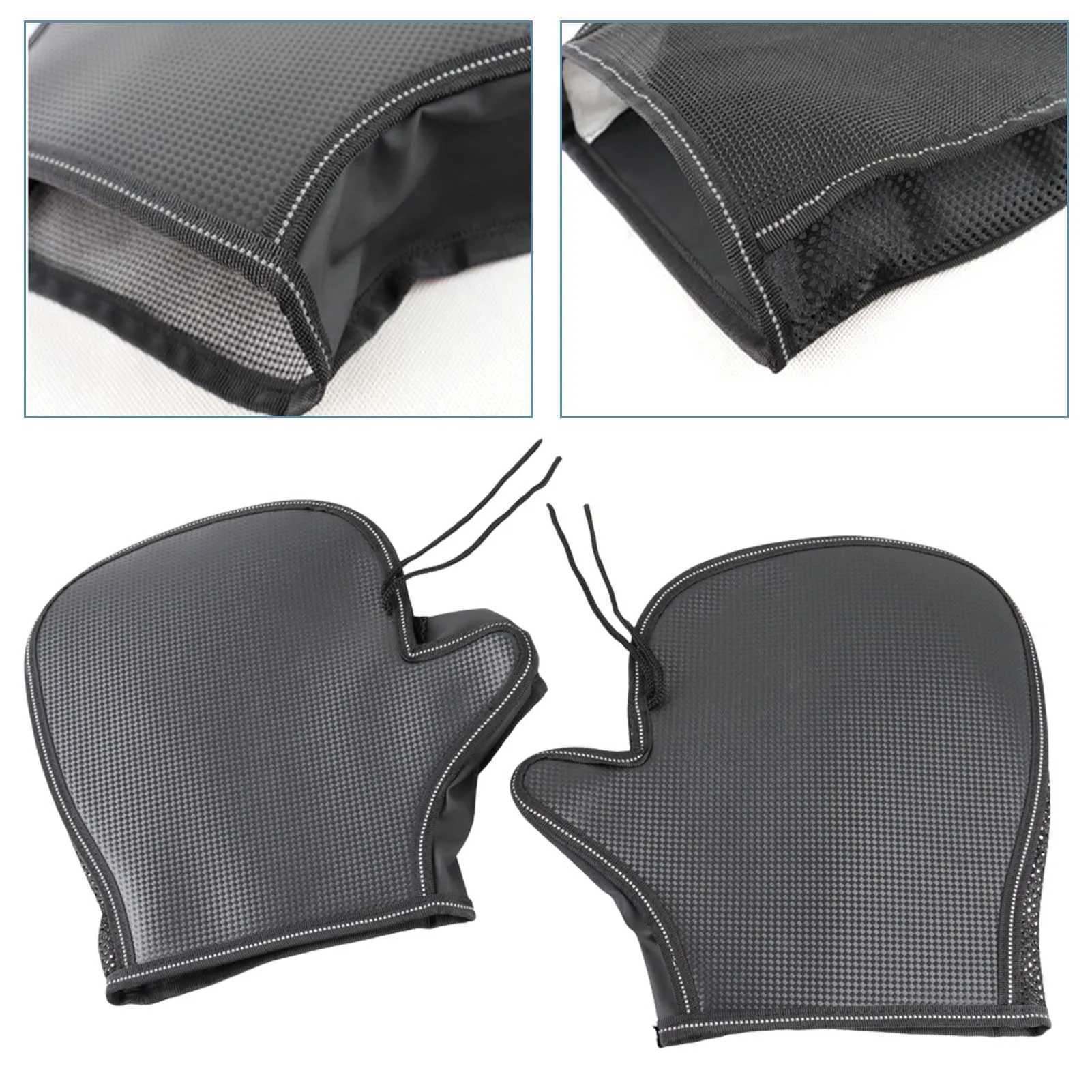 Summer Motorcycle Handlebar Muffs Waterproof PVC Leather Handlebar Muffs PVC Leather Waterproof Sun Protection Gloves With S25118