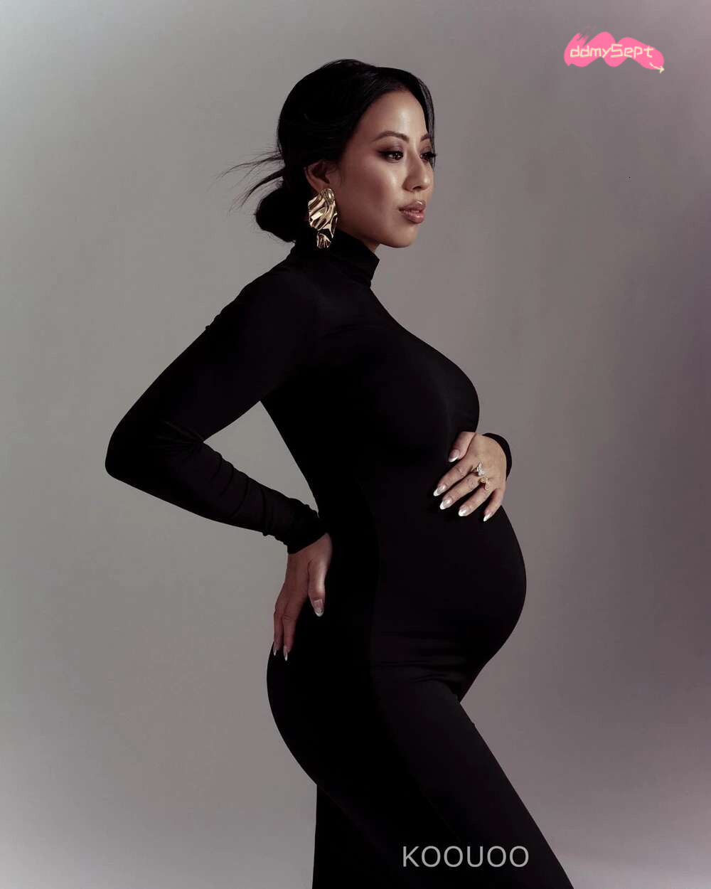 Maternity For Photoshoot Pregnancy Women Bodycon Maxi Long Dresses Clothes for Pregnant Photography Babyshower Props ddmySept