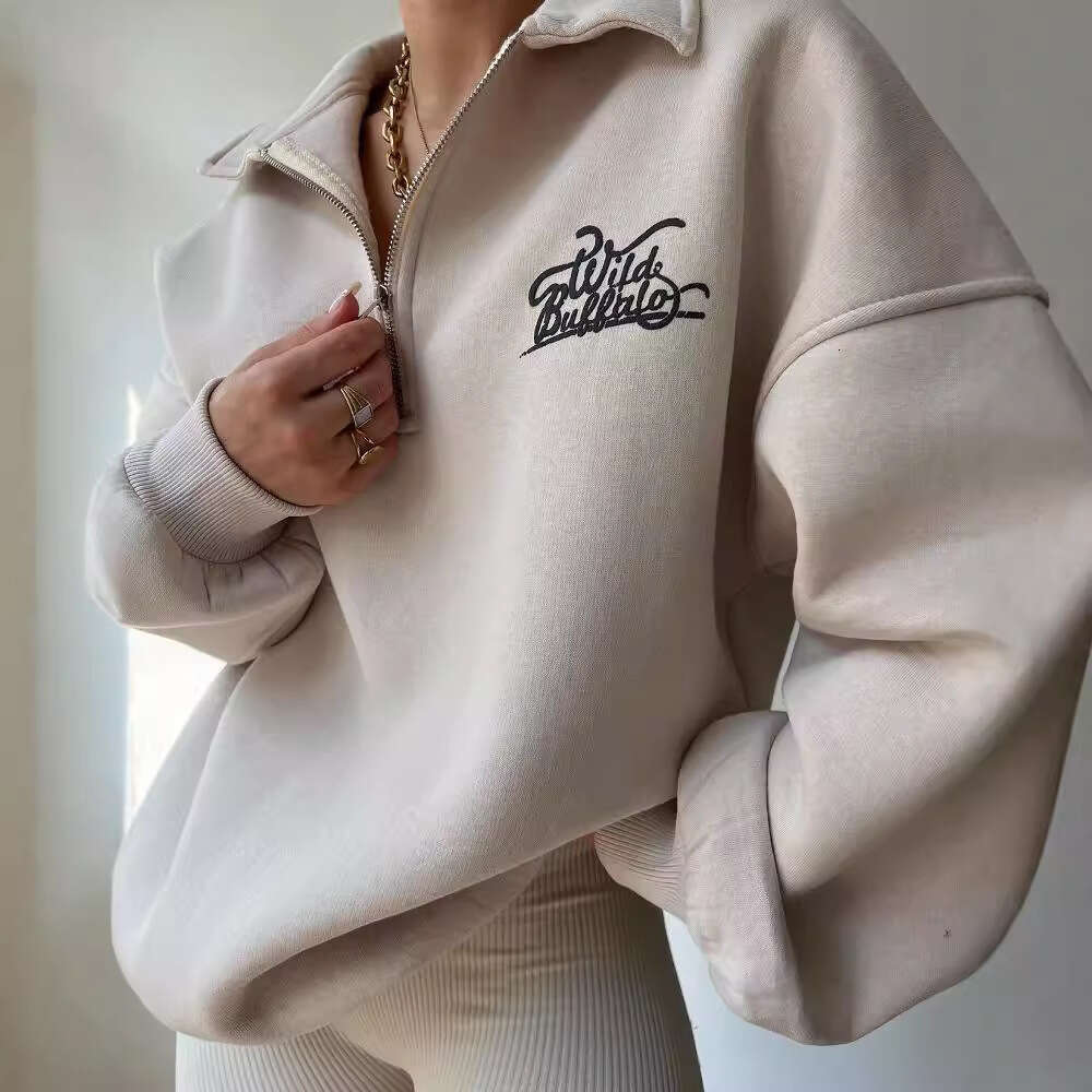 2024 New Printed Long Sleeve Hoodie for Autumn and Winter Versatile Veet