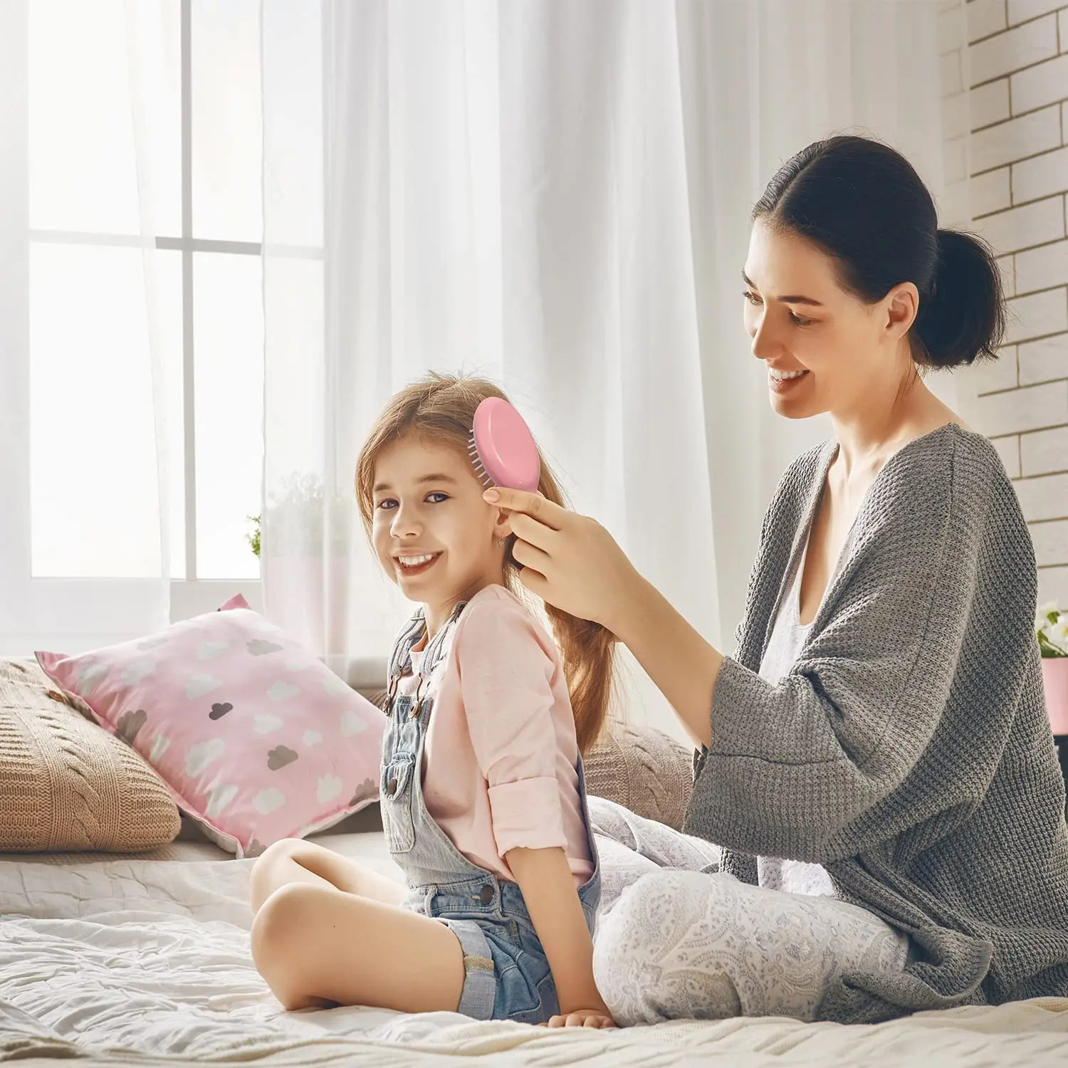 1-3pc Mini Air Cushion Hair Brush Portable Detangler Massager Anti Static Air Bag Hair Comb Wet Dry Hairbrush Salon Styling Tool 251107