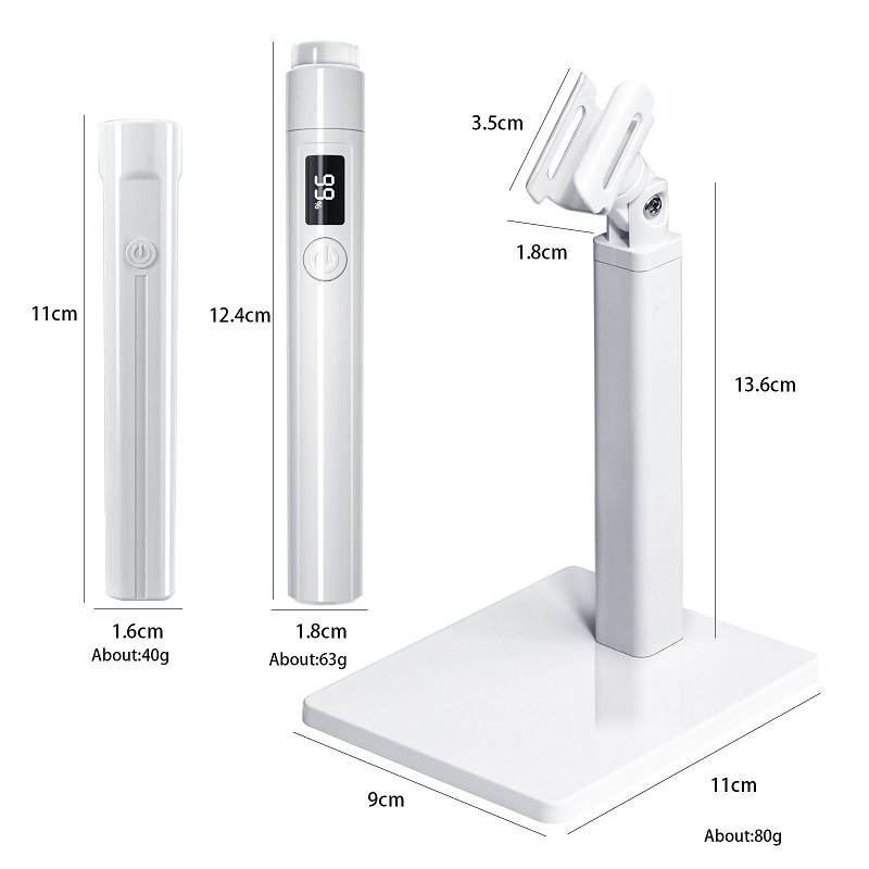 Professional Nail UV LED Lamp Desk With Display Rechargeable Portable Mini Nail Dryer Stand UV Lamp for Nails Art Removable