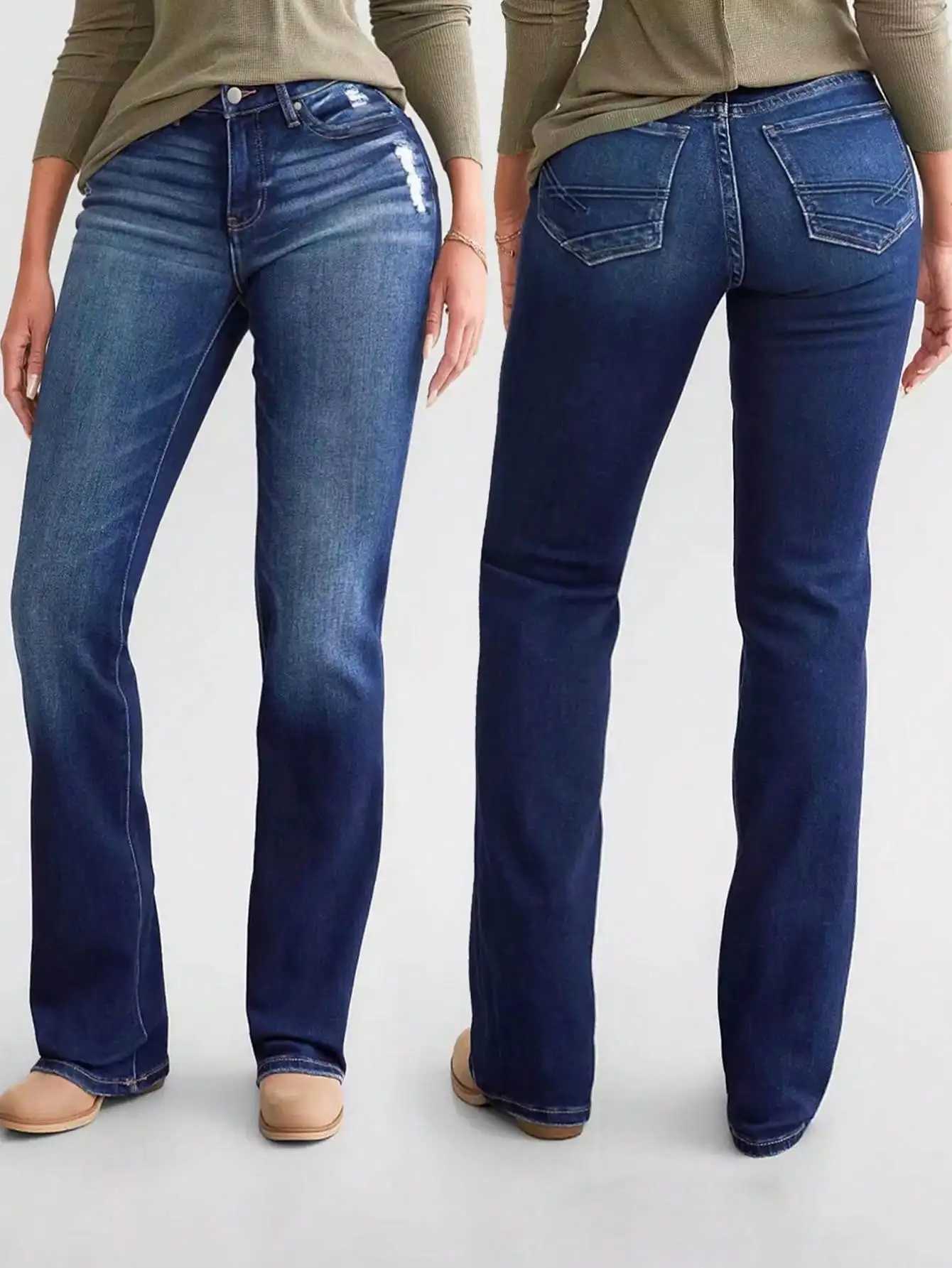 Womens Slim Fit Sexy Denim Jeans - Stylish and Comfortable Couture for Every Occasion C251110