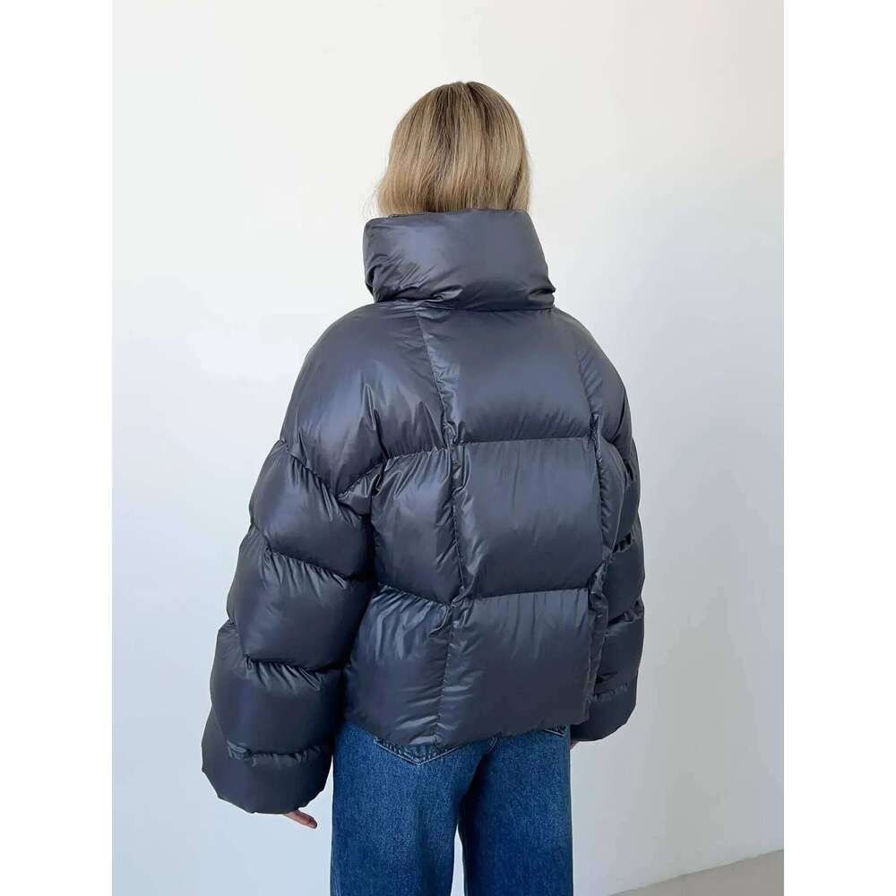 Winter Warm Hooded Cotton Puffer Jackets Women's Loose Parkas Coat Vintage Bread Outwear Office Lady Quilted Jacket