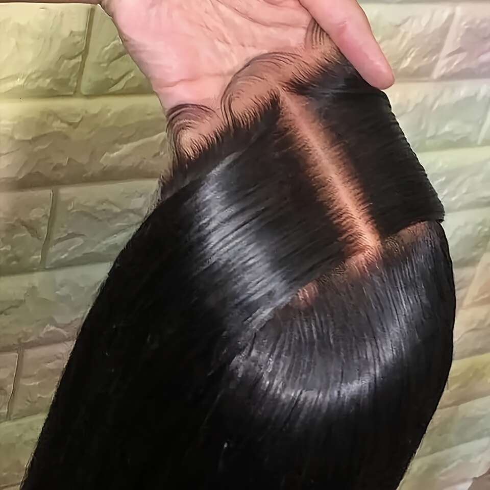 Glueless Wigs Frontal Brazilian Straight Human Hair HD 4X4 Lace Front Wig Ready To Wear 150% Density
