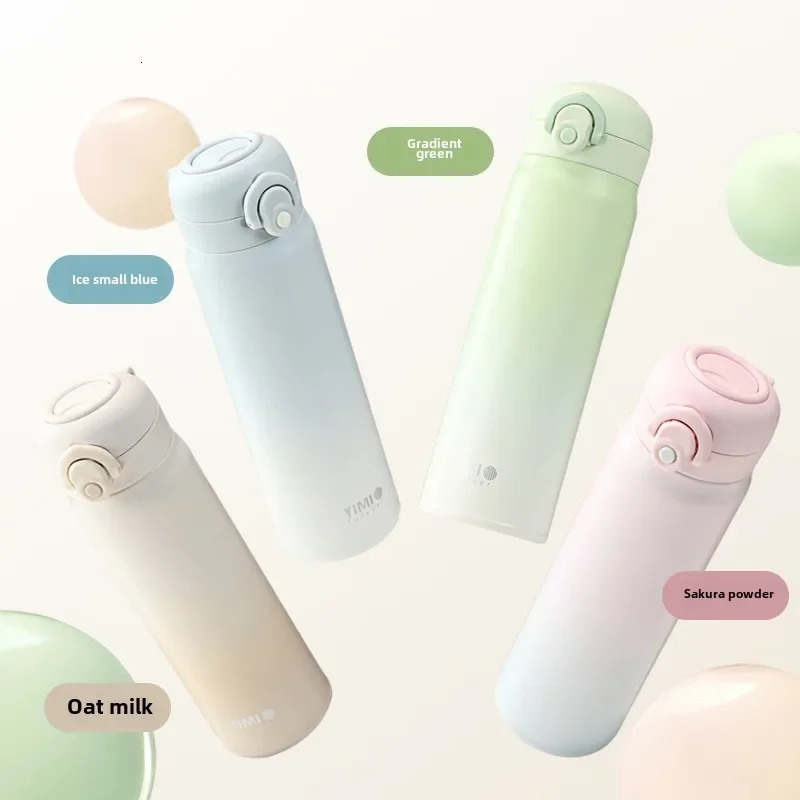 500ml Large Capacity Thickened 316 Stainless Steel Vacuum Thermal Insulation Portable Tumbler Thermos Gradual Change Color Cup 251107 W260226