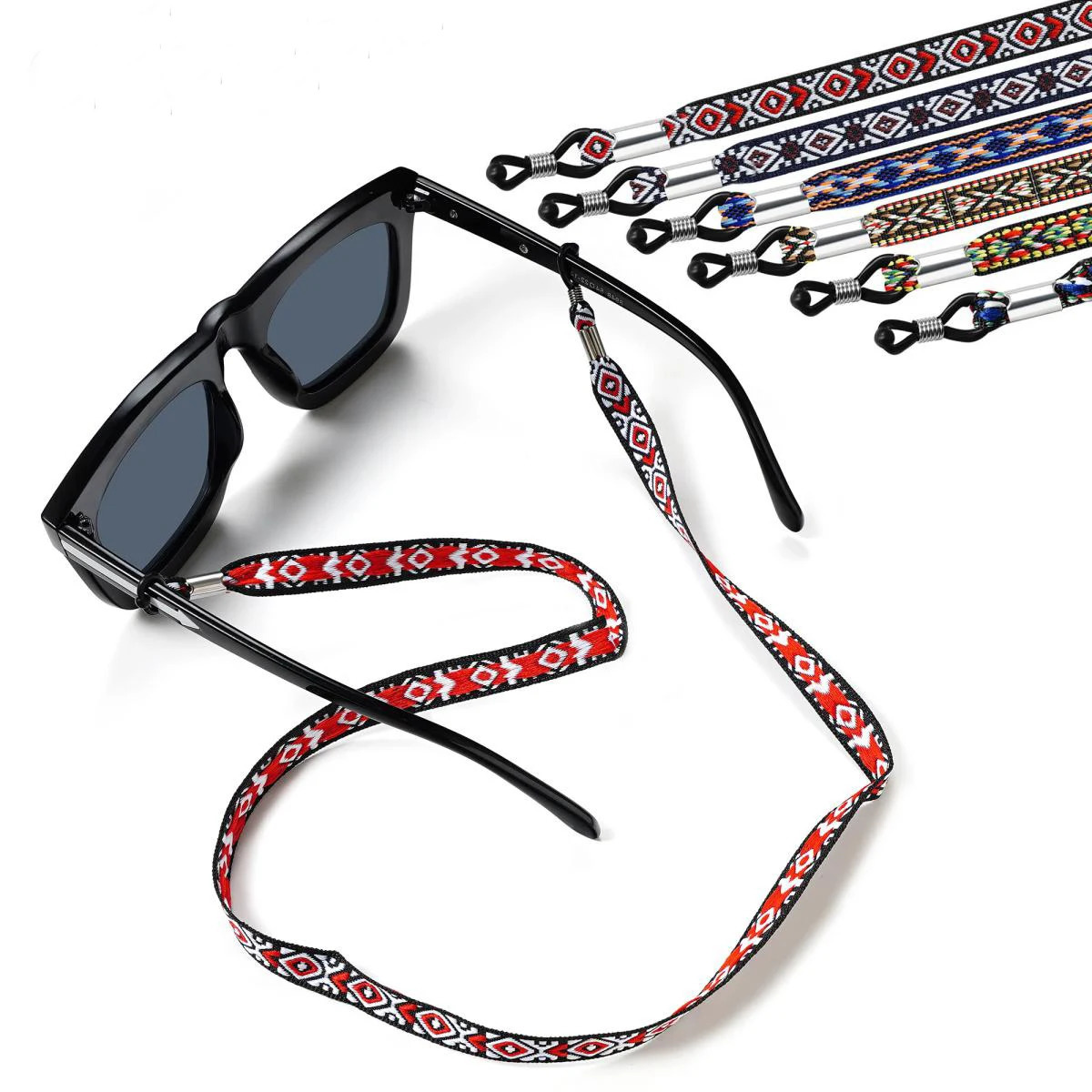 1 Bohemian glasses with stand anti slip strap adjustable sunglasses mens holder 250410