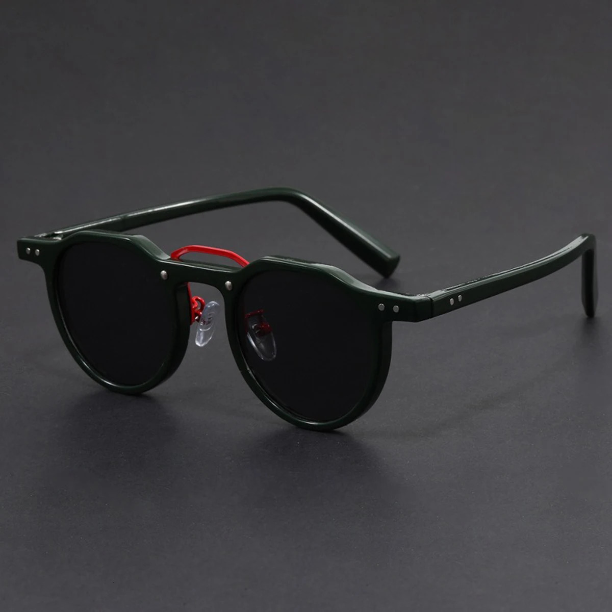 Retro metal frame oval sunglasses mens fashion punk round y ner driving shadow 250410