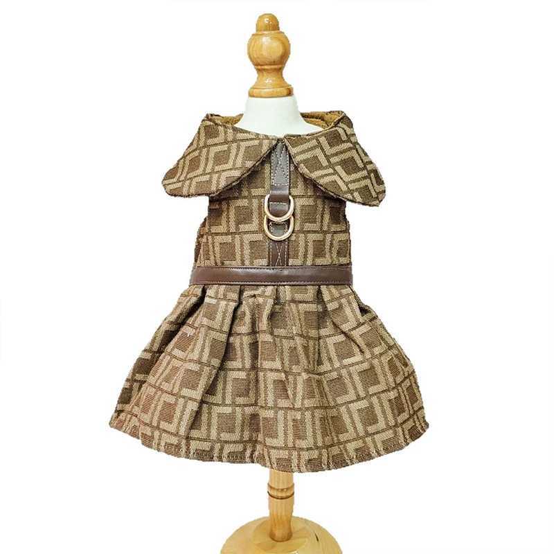 Autumn Winter Designer Pet Dresses For Small Medium-Sized Dogs Yorkshire Terrier Bulldog Pomeranian Luxury Lovely Puppy Skirts J251110