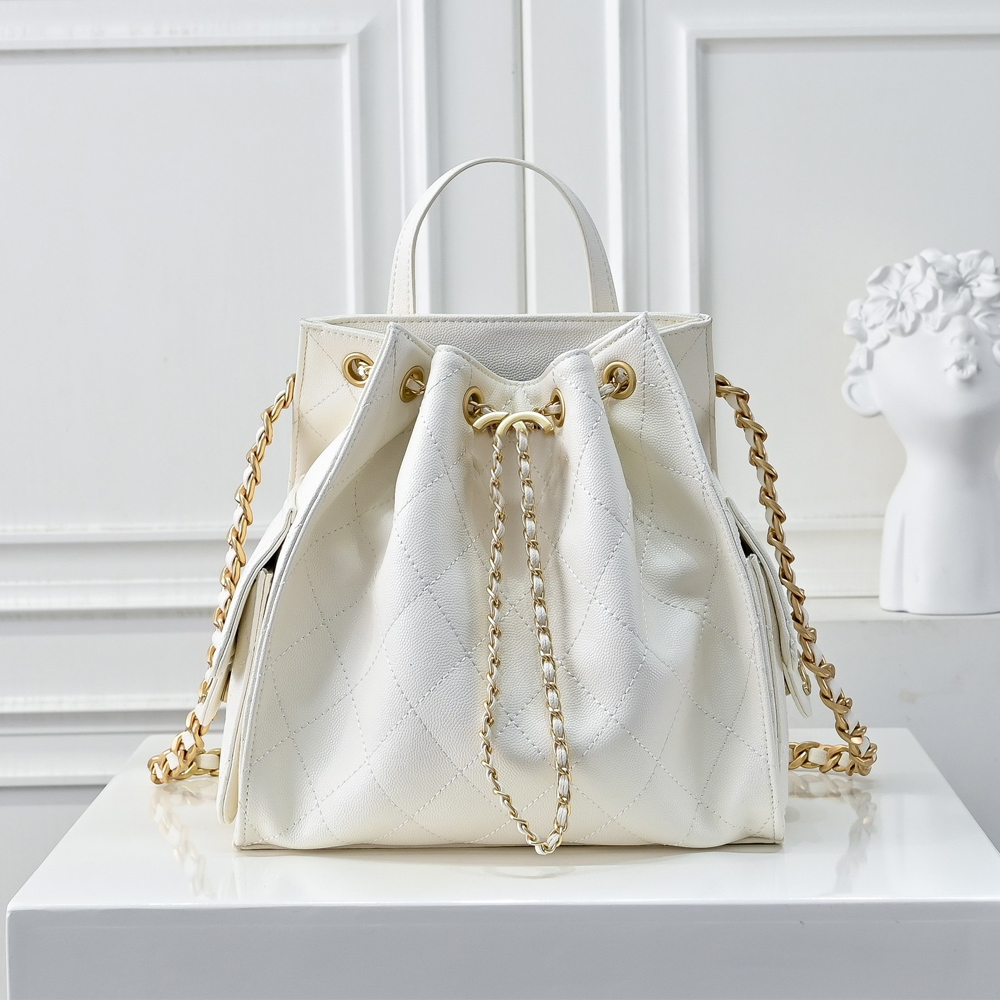 7017 25c leather hobo backpacks designer bags vintage coin drawstring bucket bag high quality shoulder underarm handbags classic fashion quilted chain NB4929