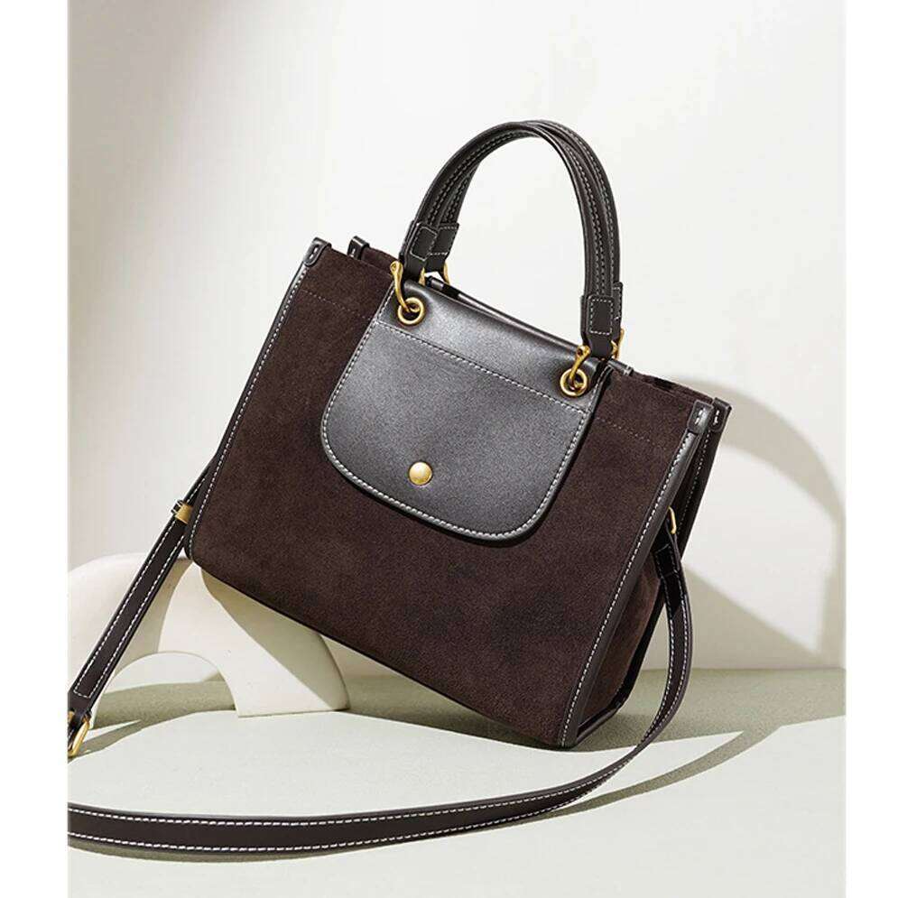 Korean Niche Design Women's Tote Commuter Briefcase Top Handle Single Shoulder Crossbody Bag For Work Stylish Handbag Suotong1110