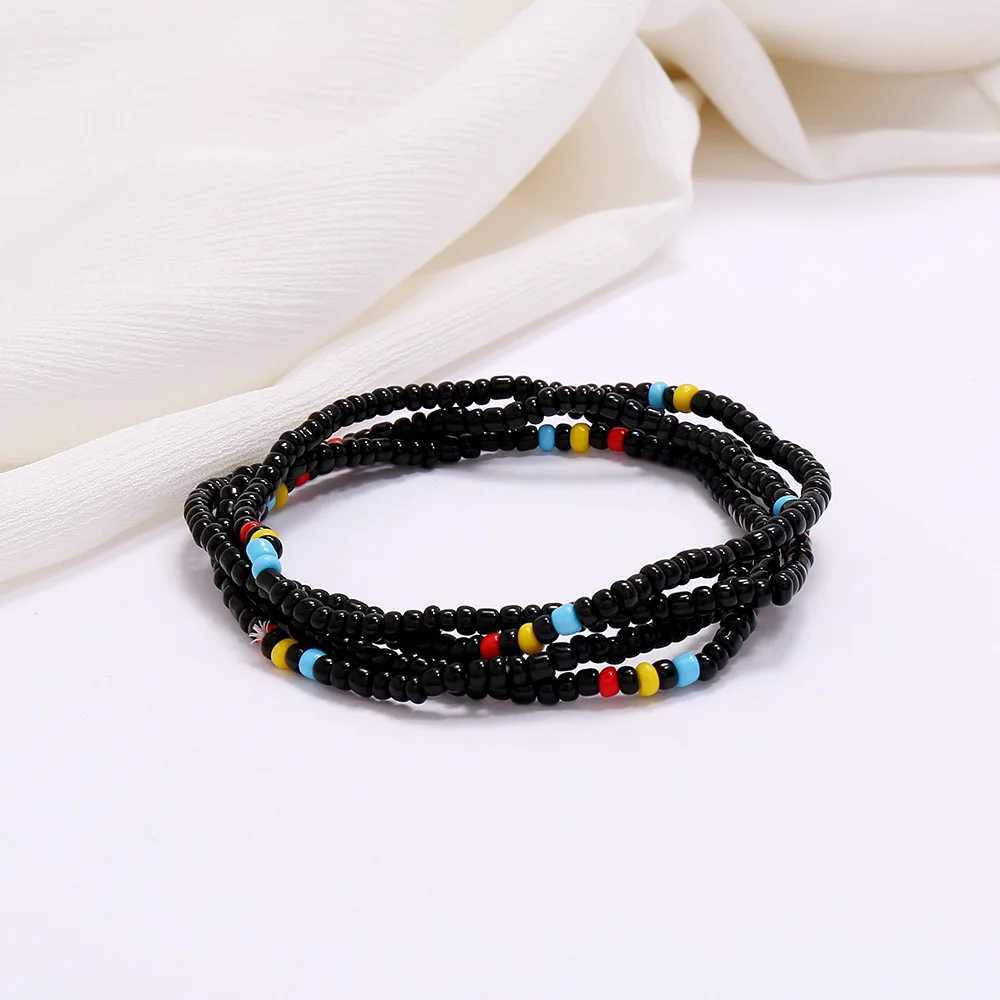 Popar Mti layer handmade colored R-bead beach summer fashion waist chain X250410