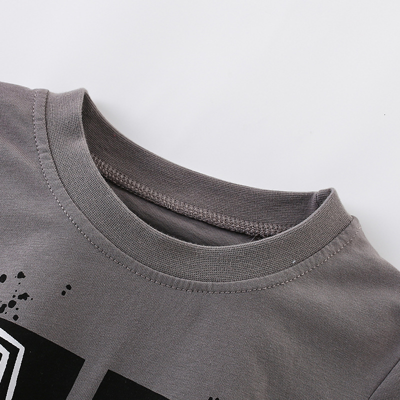 GS- Ddmyshoesvip Boys Short Sleeved T Shirt Summer New Style Round Neck Children S Clothing Cool Top For Small And Medium Sized Children