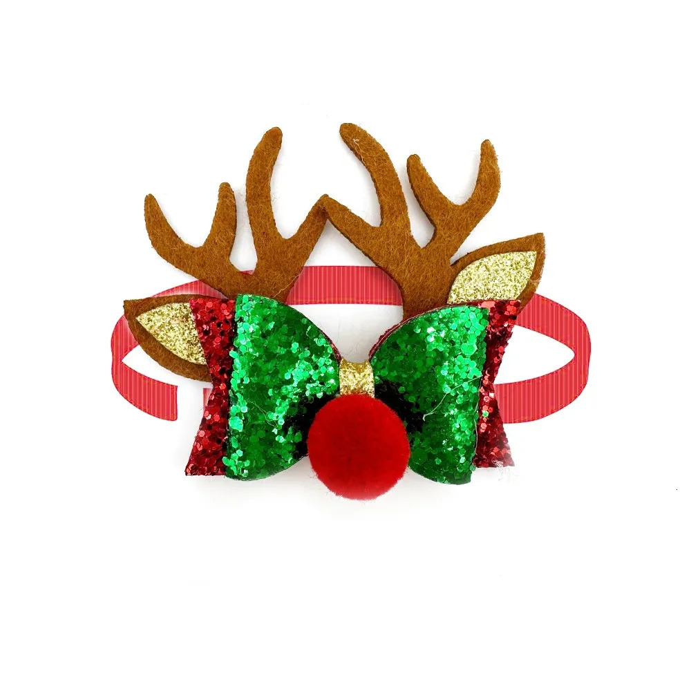 5030pcs Christmas Bows Exquisite Small Dog Bowtie Fashion Adjustable Pet Dog Bow Tie Neckties for Christmas Dog Grooming Bows 251110
