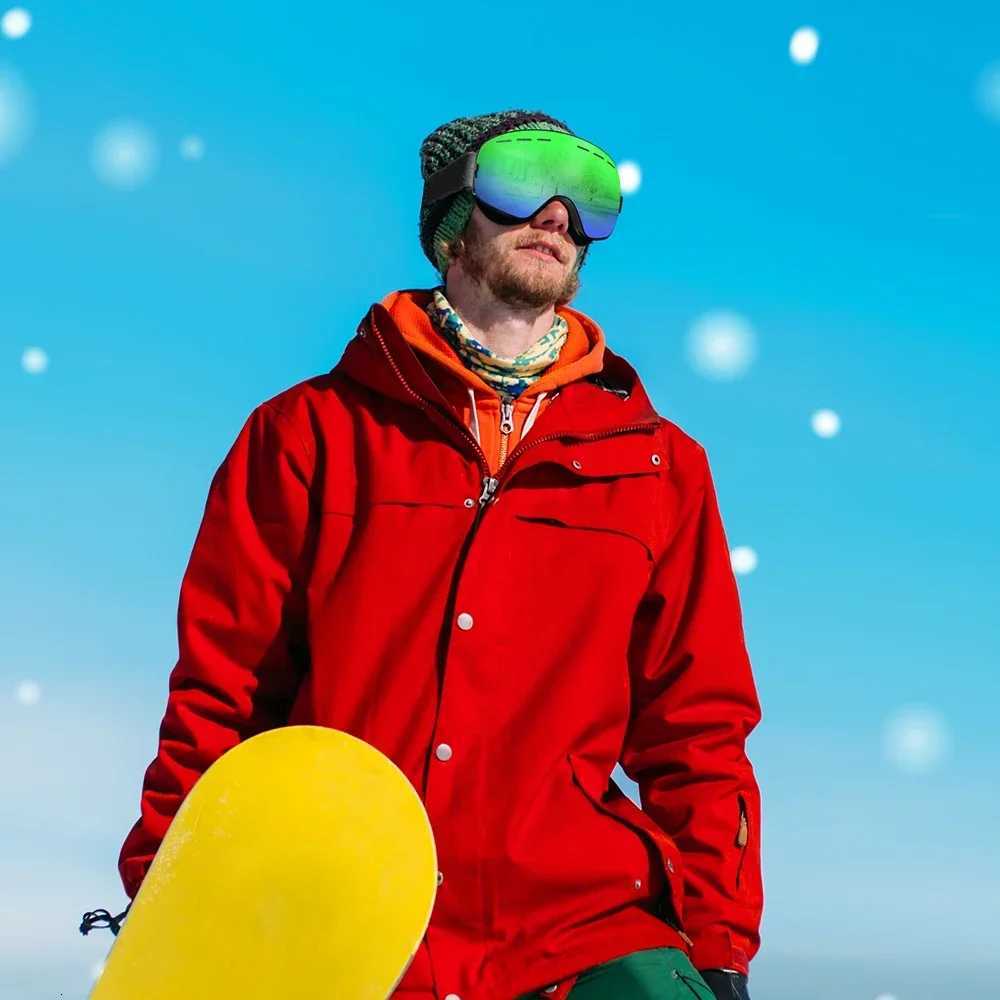 X-TIGER Winter Skiing Eyewear Ski Goggles Men Women Snowboard Glasses Comma Style Glasses TPU UV400 Anti-Fog Sports Eyewear K251110