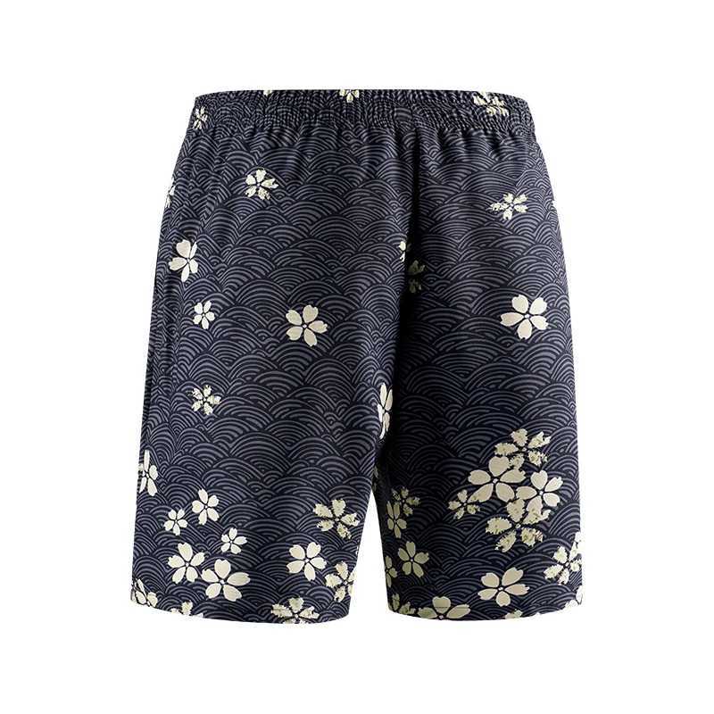 Mens gym shorts retro swim trunks printed mens quick drying running beach shorts sports pants street pants mens clothing Traf X250410