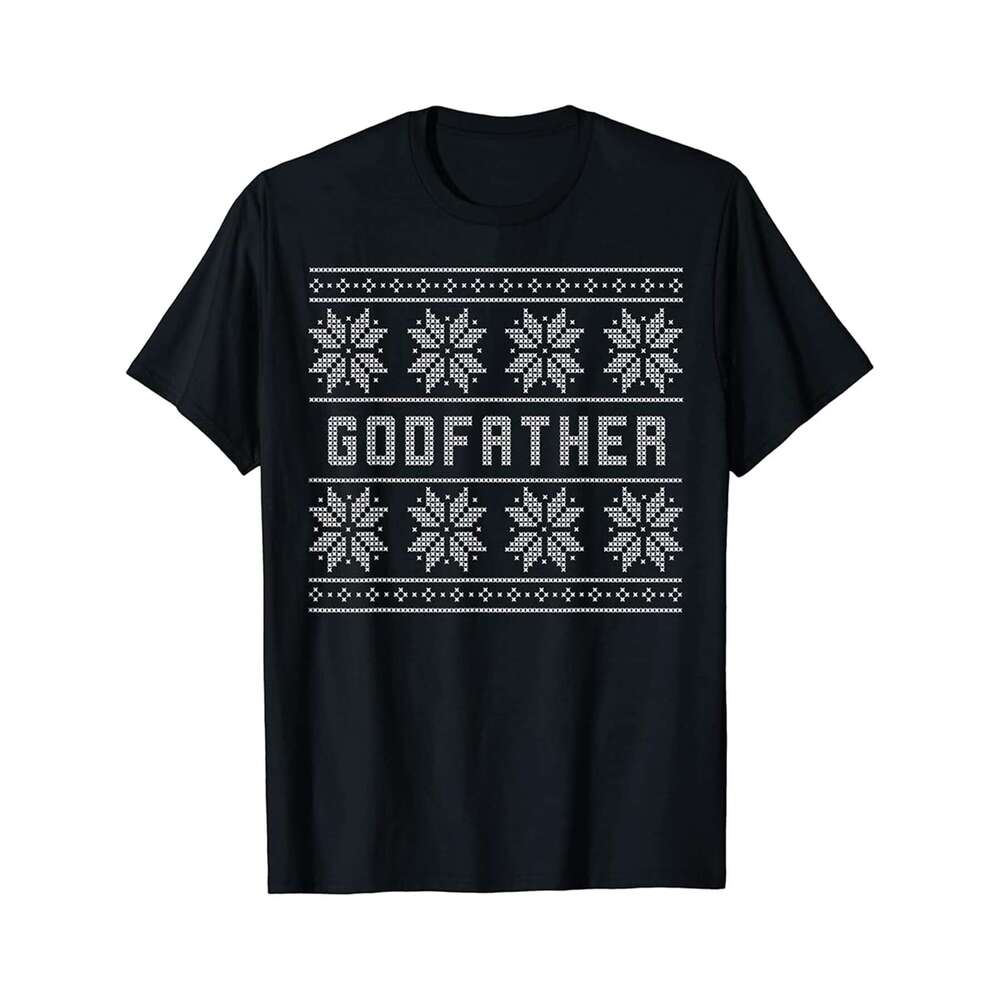 Designer T shirt Ugly Christmas Sweater for Godfather Funny Holiday - 220g T shits