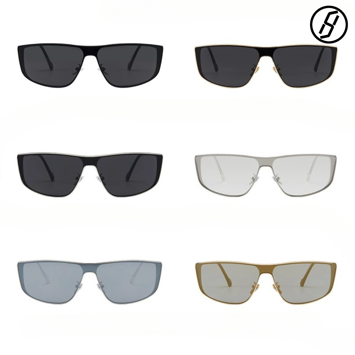 Future Technology Sense Reflective Metal Sunglasses Designer Sunglasses Women Trendy Men and Women Wear Glasses Designer Sunglasses Men