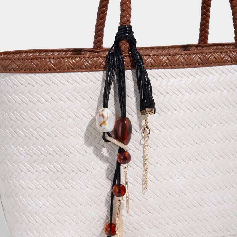 Tote Bags For Women Luxury Designer Handbag Purse 2025 New In PU Imitation Braided Embossed Pattern Top Handle Underarm Shoulder