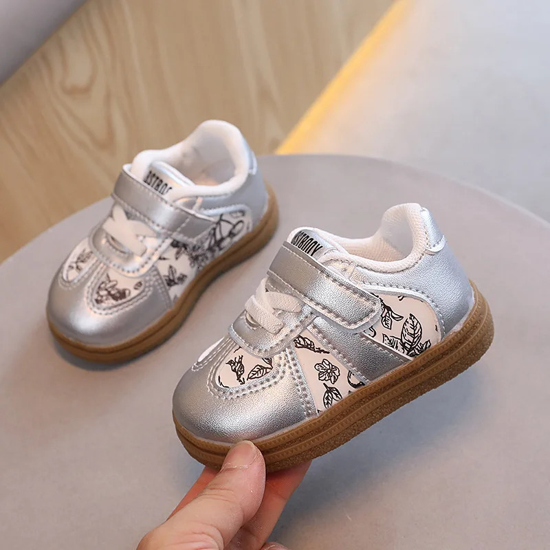 Autumn Graffiti Baby Shoes Unisex Boys Girls Soft NonSlip Sole Infant Casual Baby Walking Shoes 251103