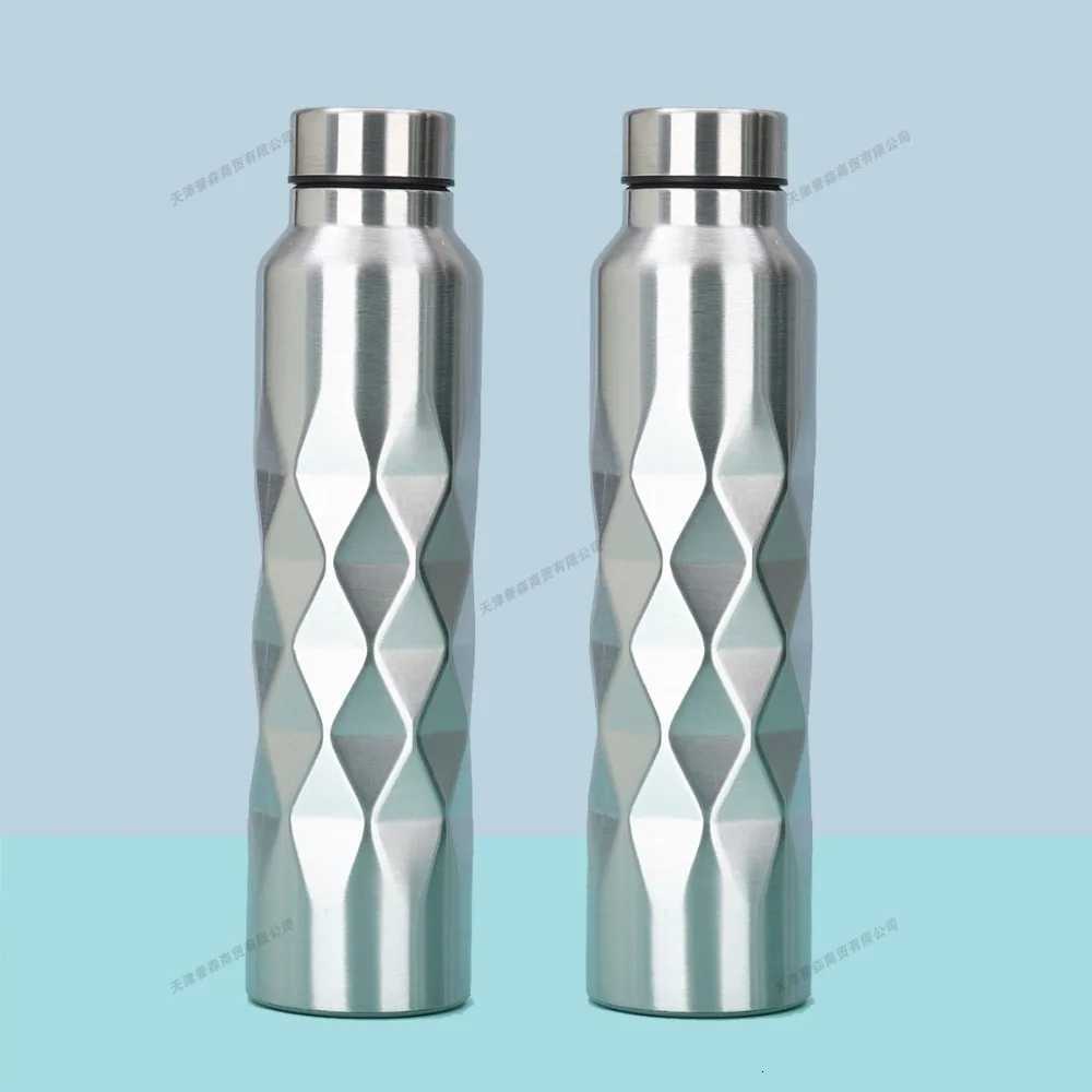 Fashionable cup 1/2/3Pcs 1000ml Stainless Steel Sport Water Bottles Single-layer Rugged Water Cup Metal Flask Drinkware for Camping Sports Gym Y251110