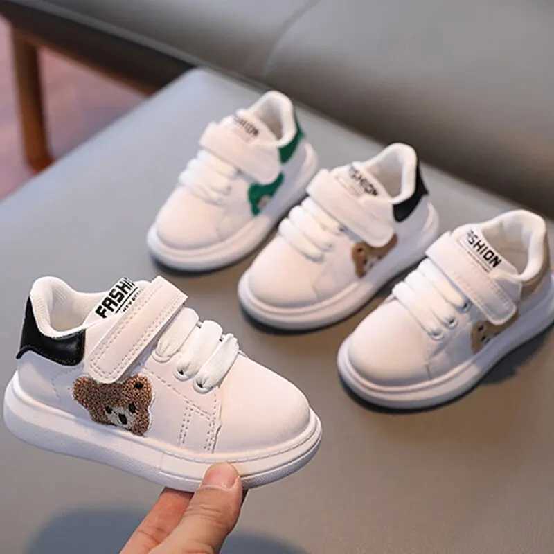 Childrens Sports Toddler Shoes White Shoes For Boys And Girls Spring And Autumn Casual Waterproof Anti-Slip Shoes Soft BottoT251110