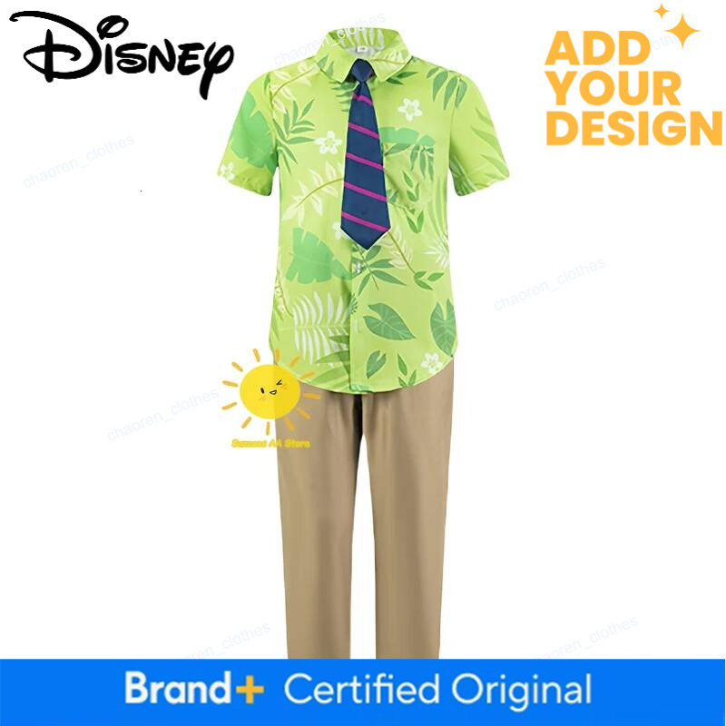 Disney Zootopia BEAST KINGDOM Wilde Costumes Zootopia Cosplay Summer Shirt Tie Nick Suits Halloween Carnival Cos Adult Unisex Gifts