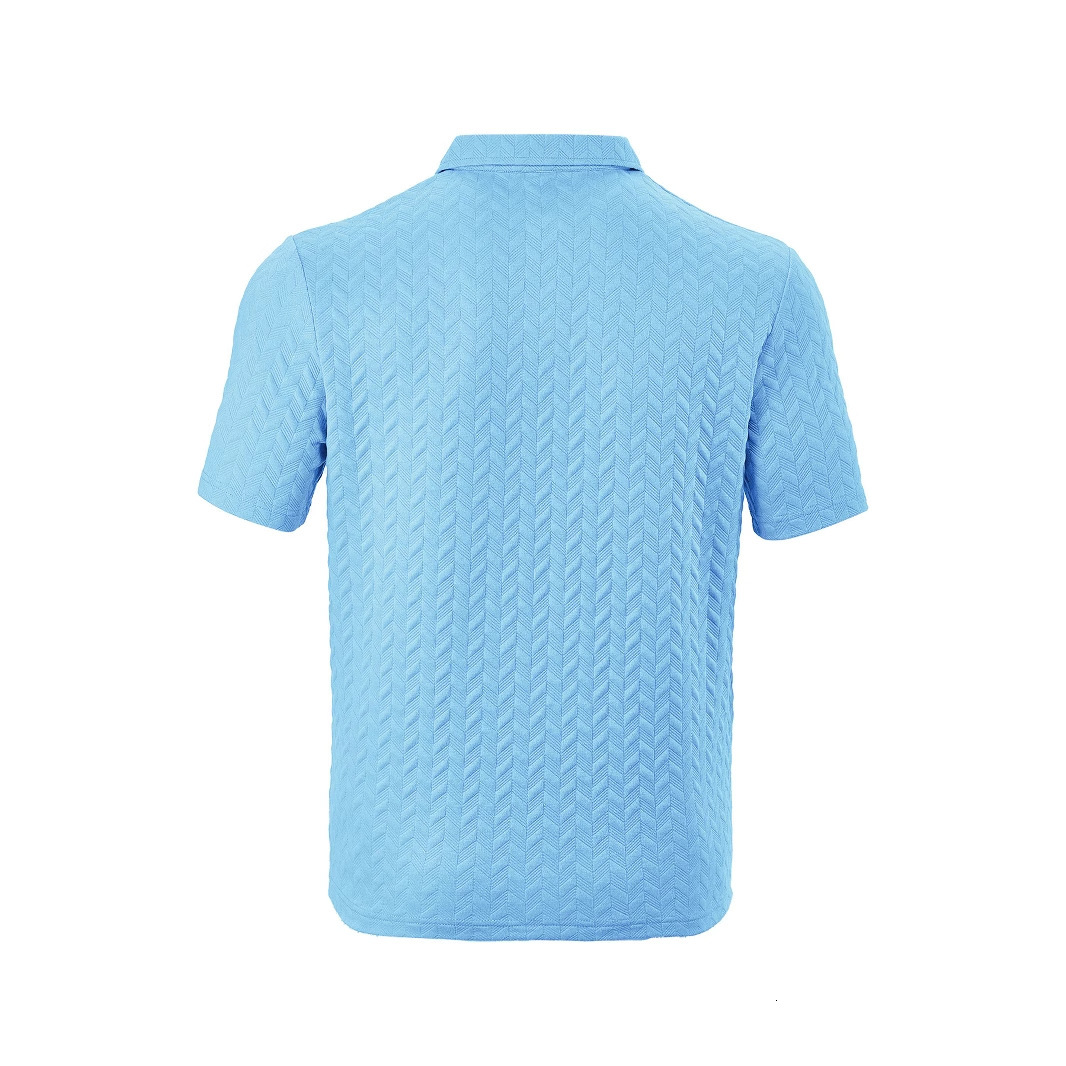 2025 Jacquard Button Polo Short Sleeve Mens Summer Sports Trend