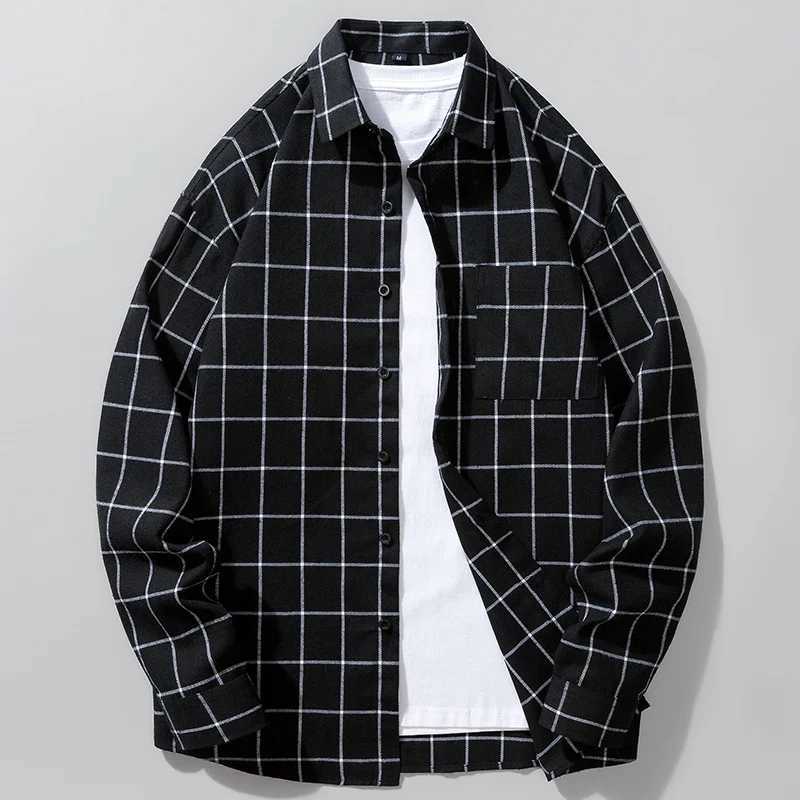 Black mens long sleeved shirt with blue striped mesh decoration casual and loose fit fashionable top X250410
