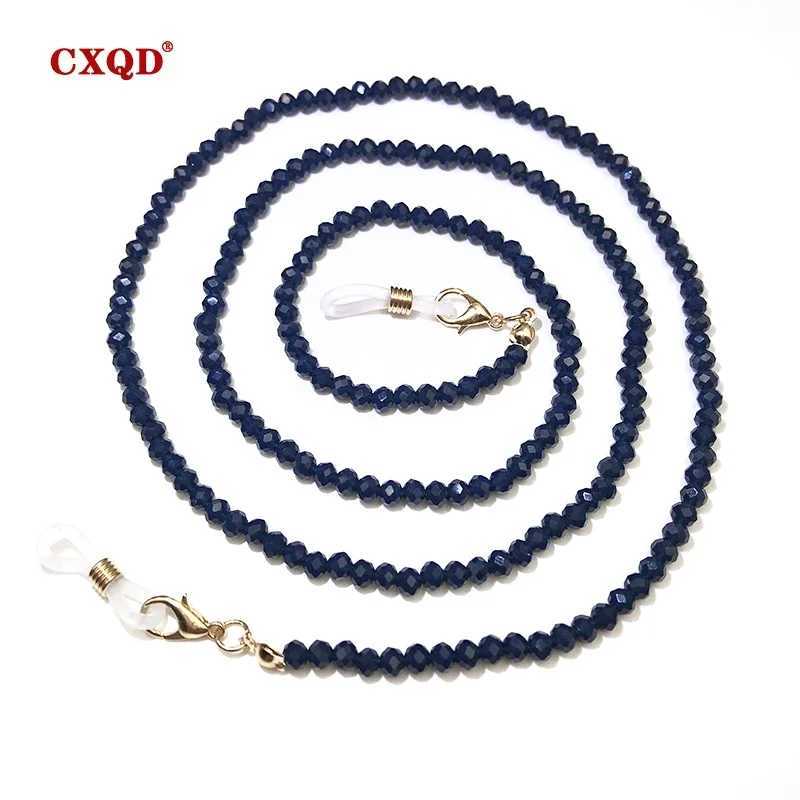 Wens Fashion Reading es Chain Beaded Eye Strap Rope 4mm Color Plating Casual Sunes Cords with Necklace Gift X250410