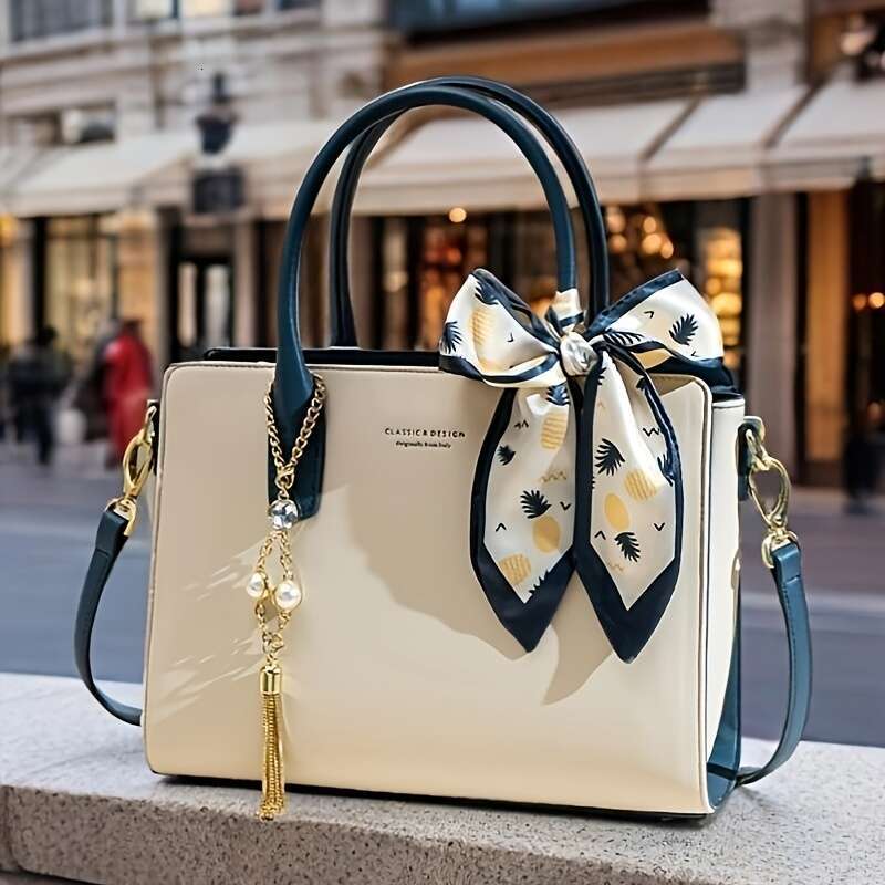 New Versatile Tote Large Capacity Crossbody Women's Bag, Suitable for Women - Elegant Occasions with Charming Details