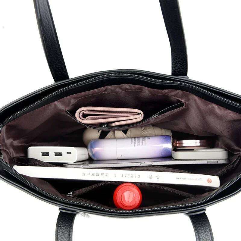 Genuine High Quality Large Capacity Shoulder Female Tote New Luxury Designer Handbag For Fashion Women Brand Shopper Bag