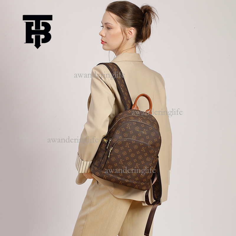 TB BHULAMTE Mini Womens Backpack Luxury Letter Print Shoulder - Dual-Use Travel and Student Leisure Bag Z260224