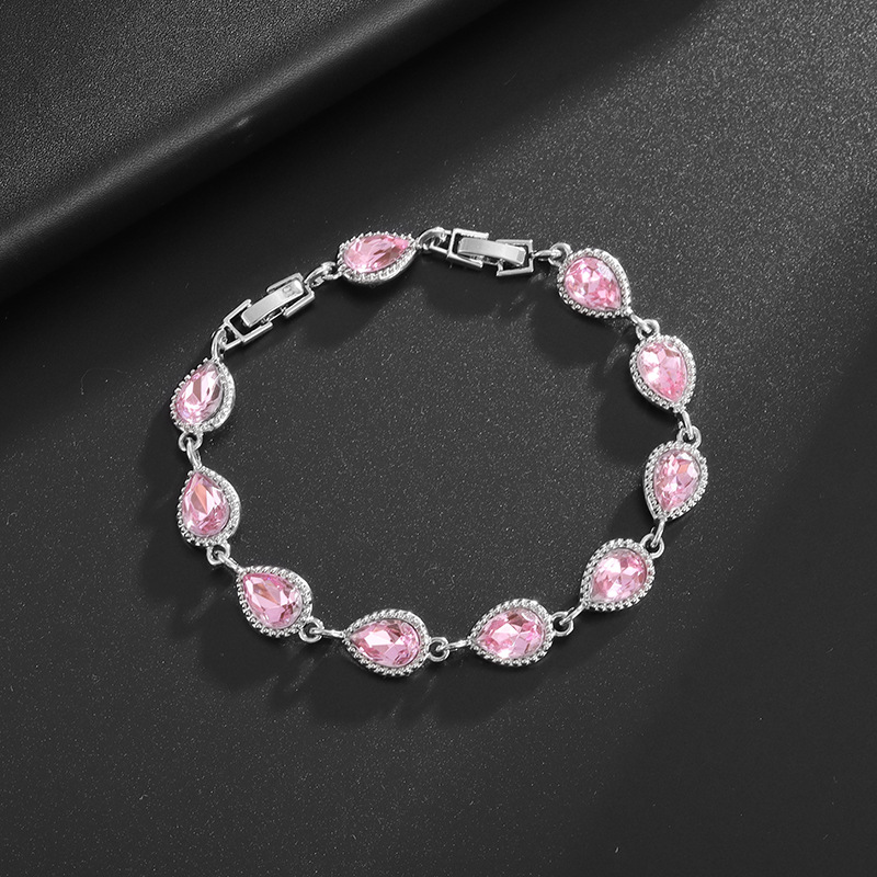 Sophisticated Rainbow Gem Beaded Bangle for Her