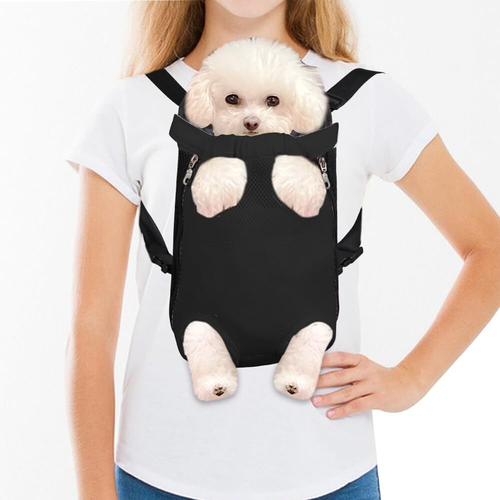 feimax dog backpack small black