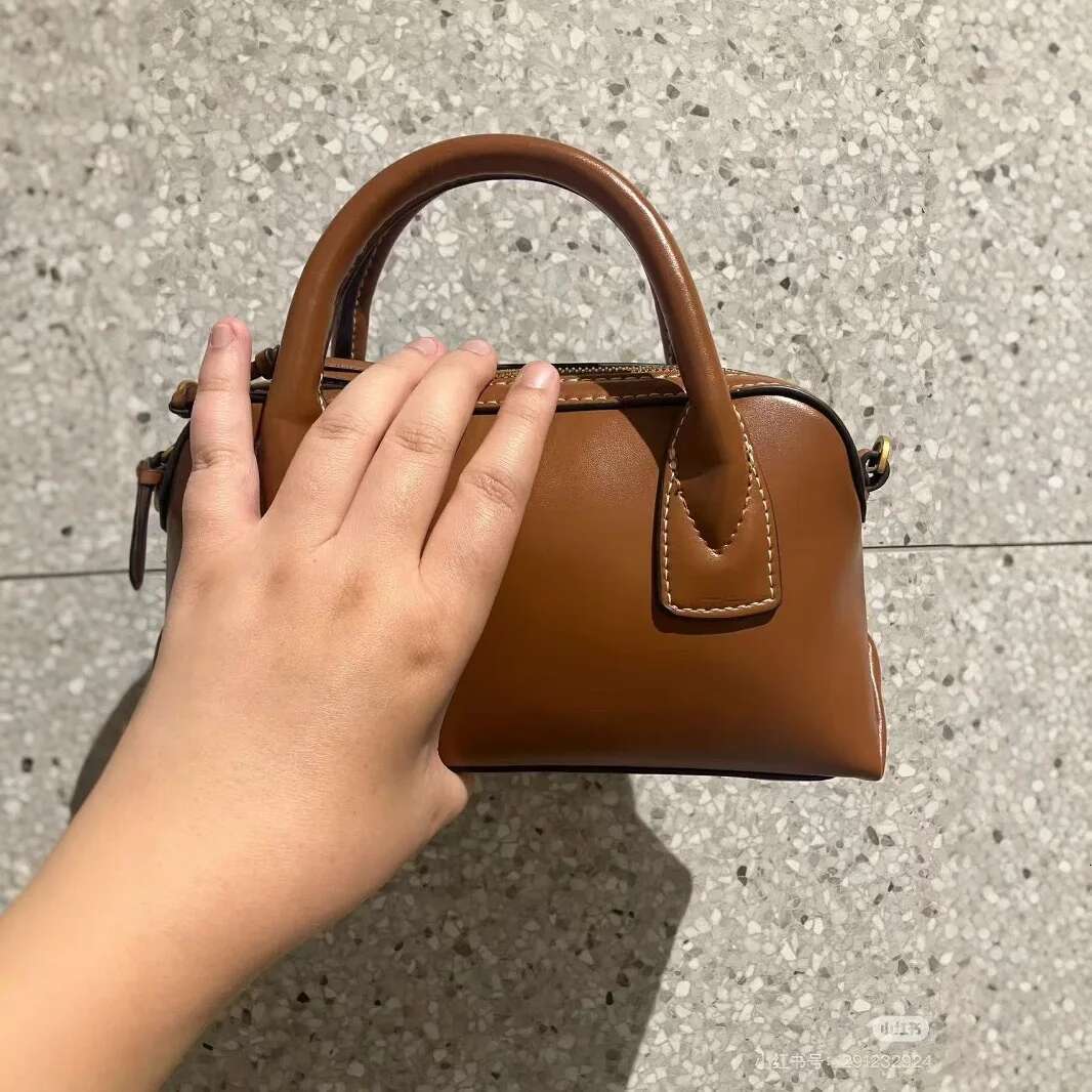 Trend Street Designer Bowg For Women Vintage Solid Color Design Ladies Small Tote PU Leather Crossbody Bag