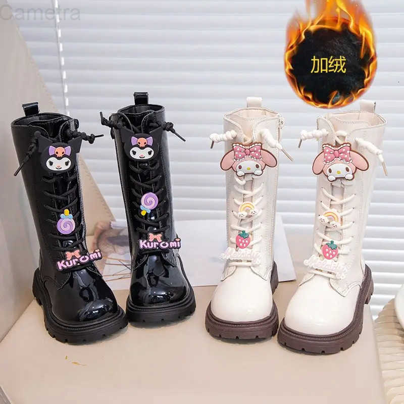 Sanrio Kawaii Kuromi My Melody Cute Cartoon Children Warm Boots Student Non Slip Comfortable Boots Long Tube Shoes Gift for Kids H251110